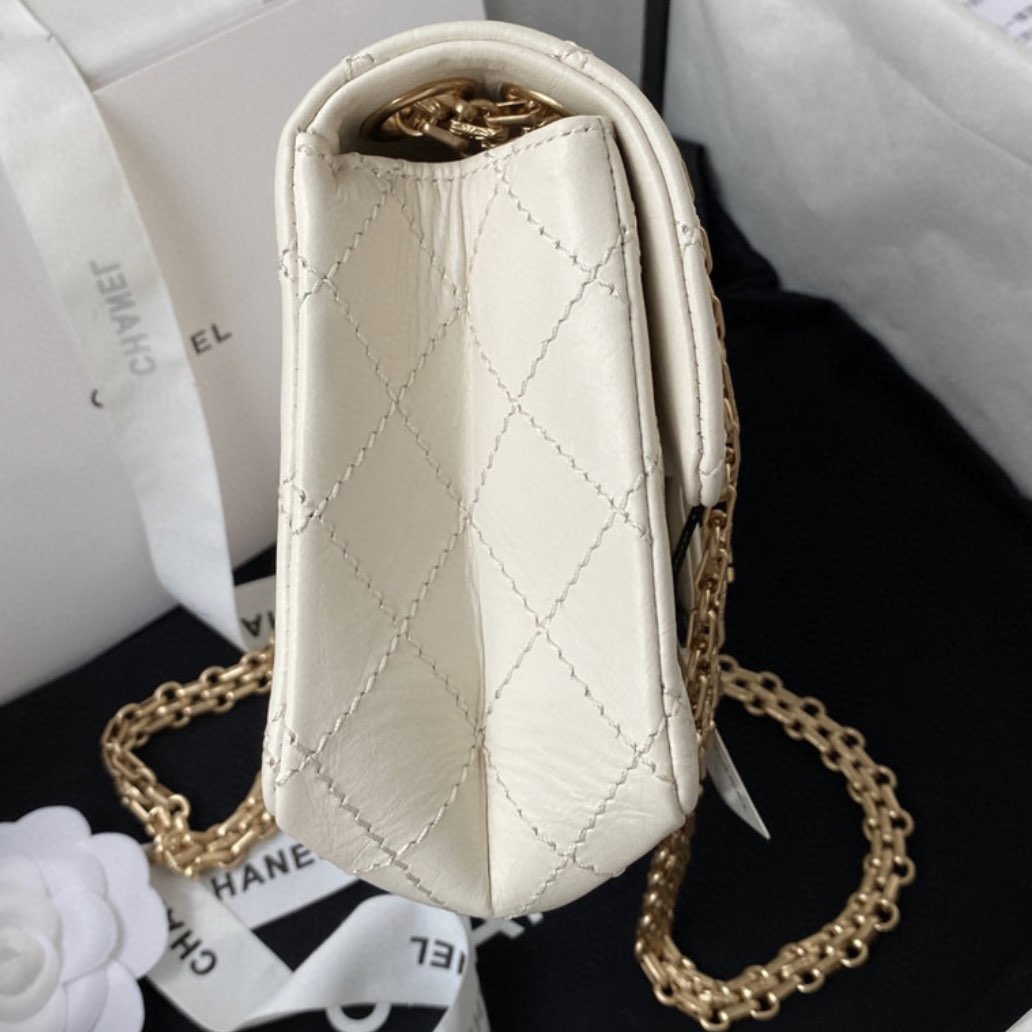 CC Mini 2.55 Handbag, White AS0874