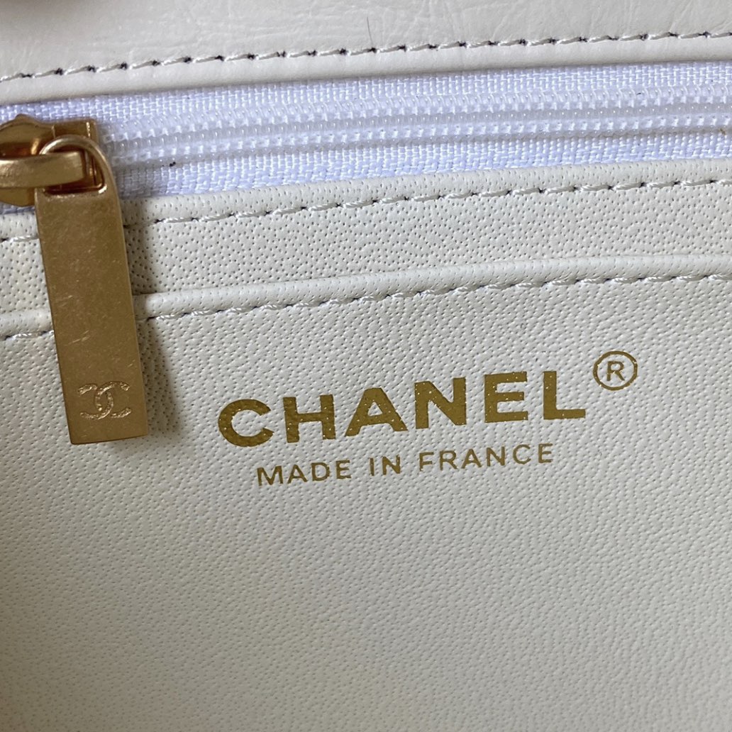 CC Mini 2.55 Handbag, White AS0874