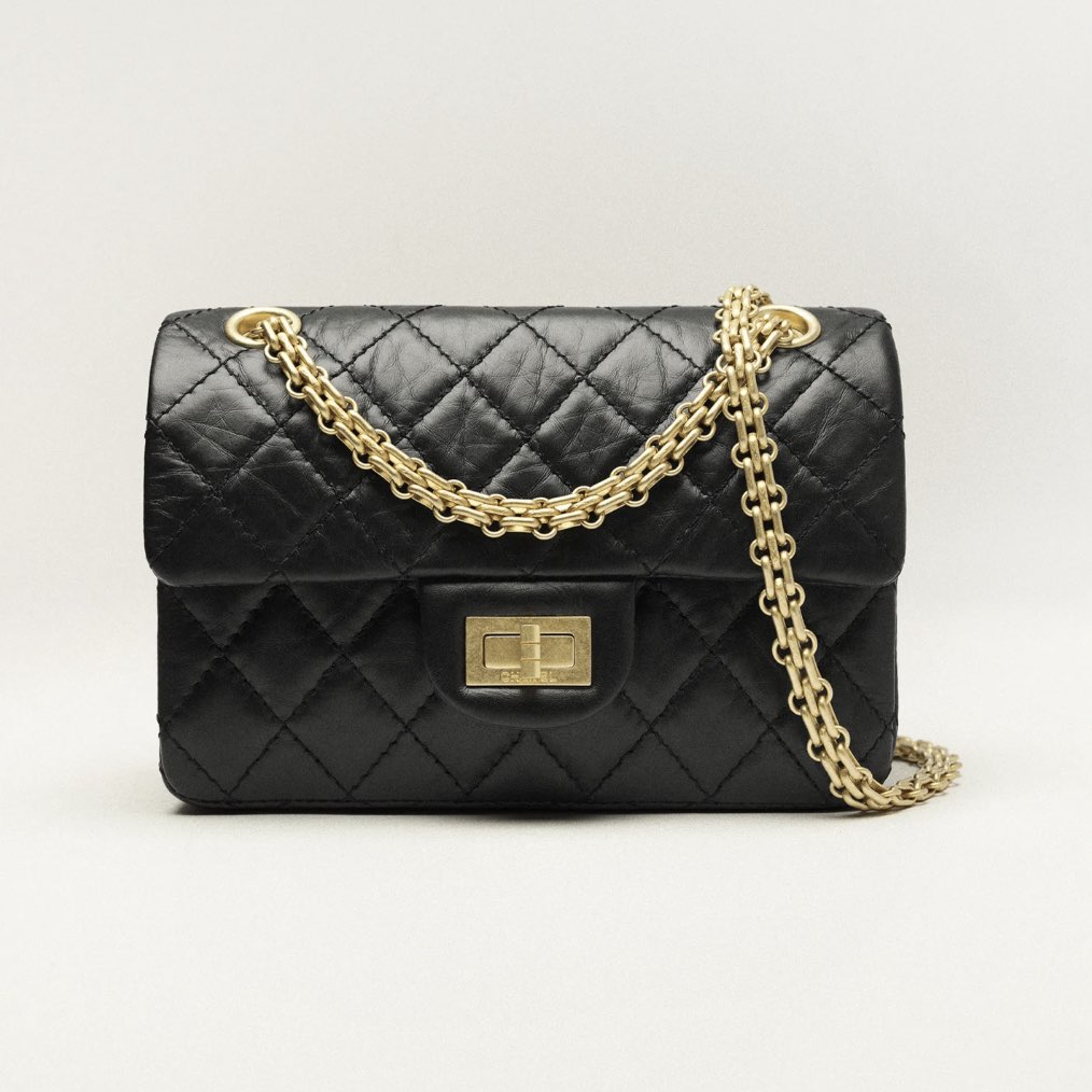 CC Mini 2.55 Handbag, Black  AS0874