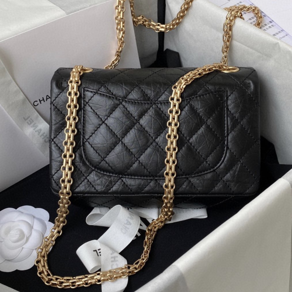 CC Mini 2.55 Handbag, Black  AS0874