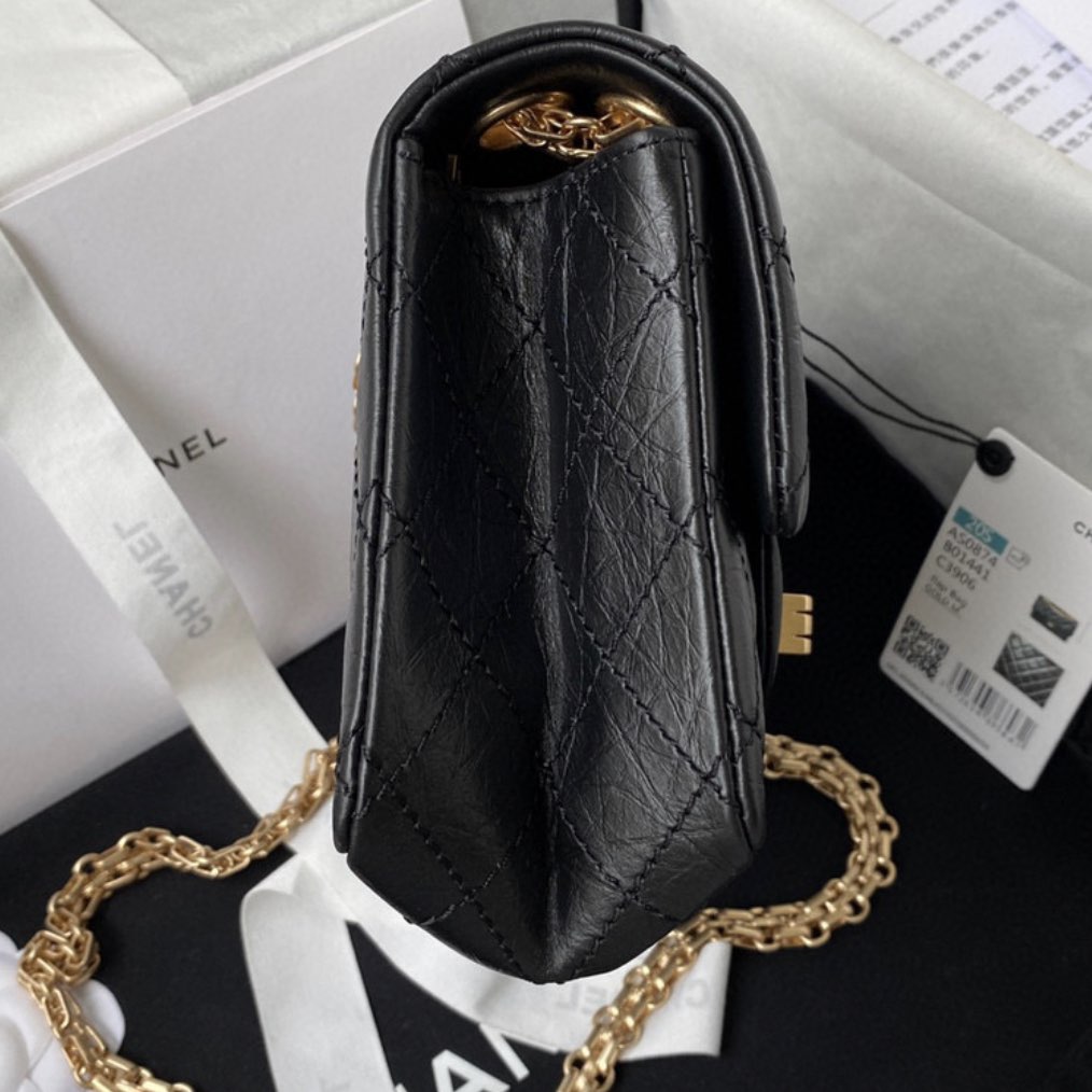 CC Mini 2.55 Handbag, Black  AS0874