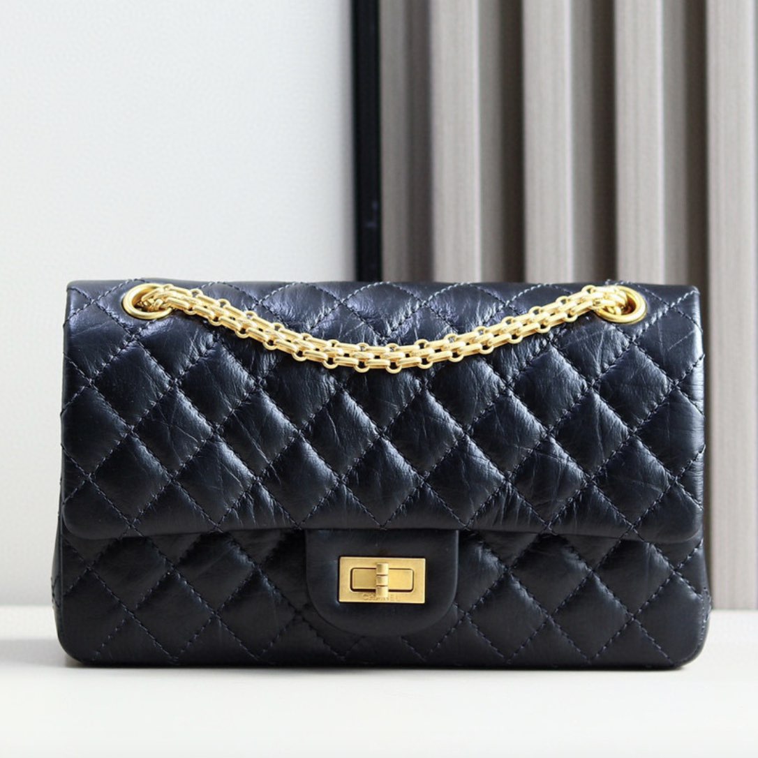 CC 2.55 Handbag, Black A37586