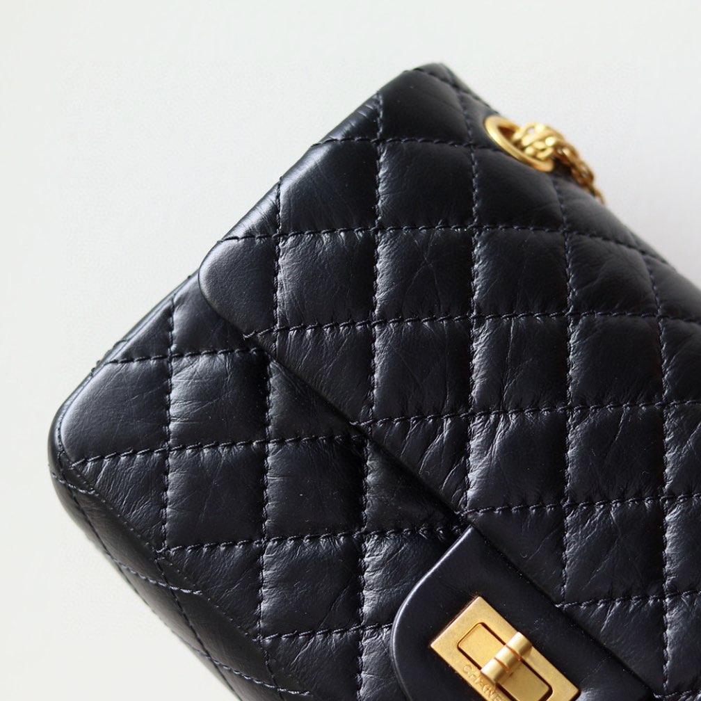 CC 2.55 Handbag, Black A37586