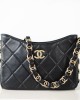 CC Chain Hobo Bag, Black