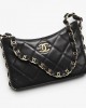 CC Chain Hobo Bag, Black