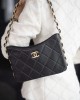 CC Chain Hobo Bag, Black