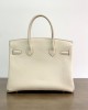 Hermes Birkin Togo Calfskin Cow Leather Platinum Handbags 