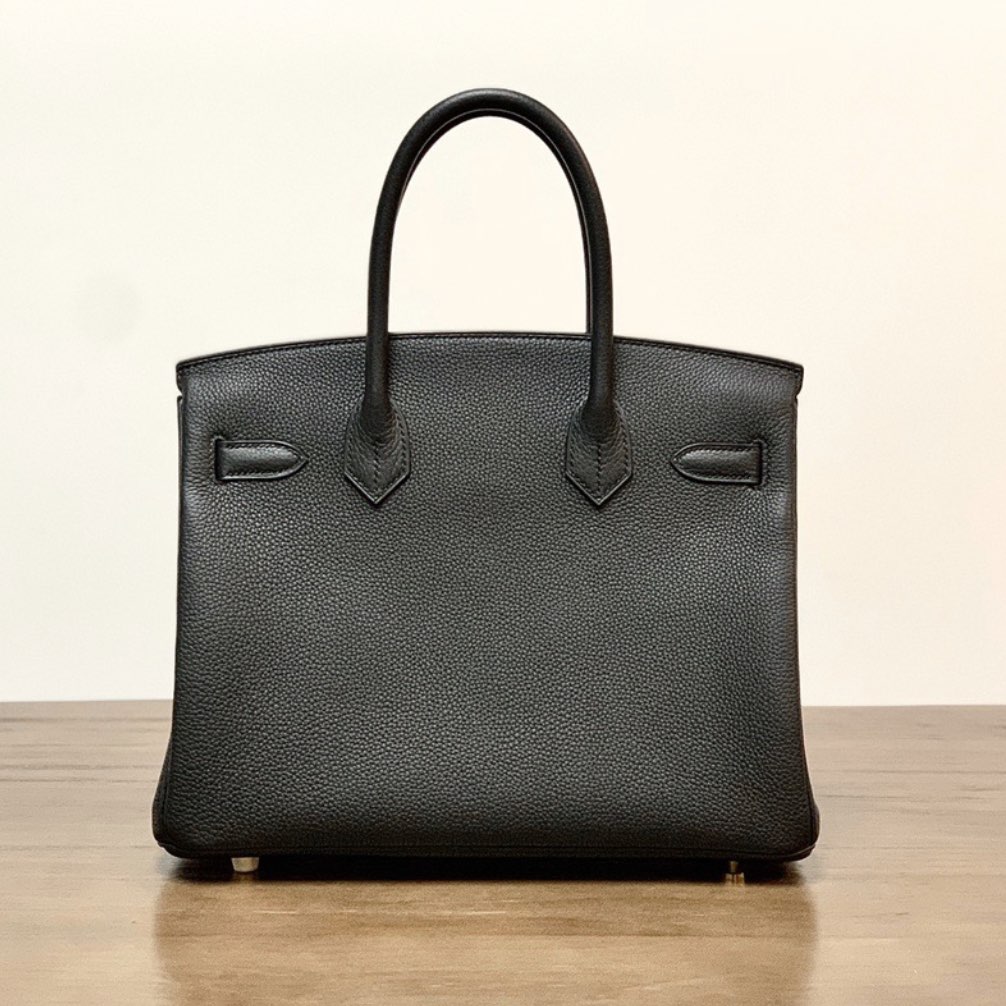 Hermes Birkin Togo Calfskin Cow Leather Platinum Handbags 