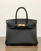 Hermes Birkin Togo Calfskin Cow Leather Platinum Handbags 