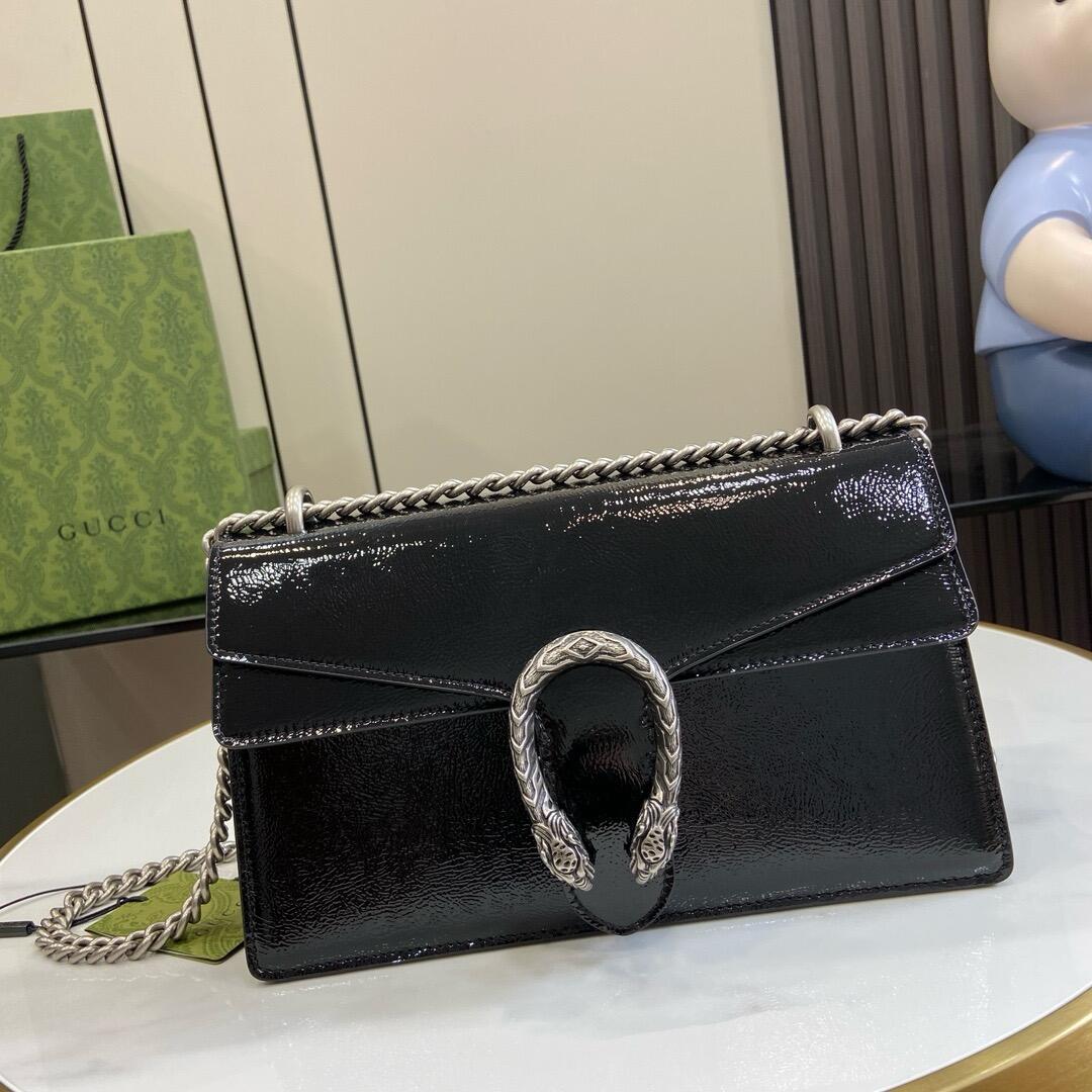 GG Dionysus small shoulder bag, Black 795005