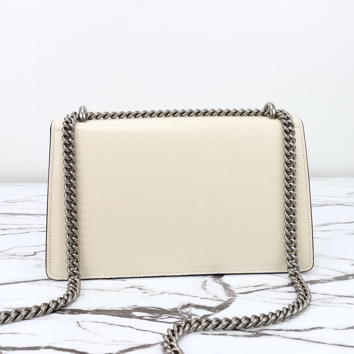 GG Dionysus small shoulder bag, White795005