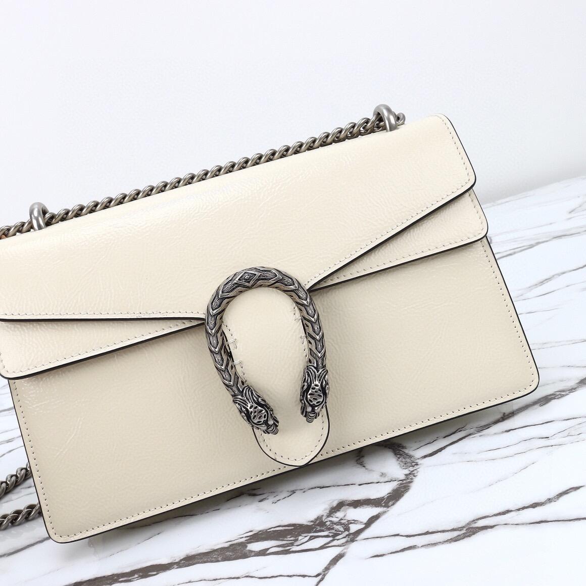 GG Dionysus small shoulder bag, White795005