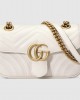 GG Marmont mini shoulder bag, White 446744