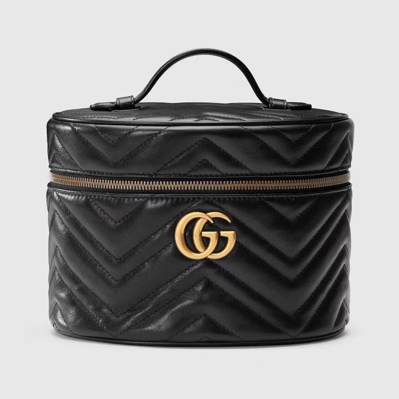 GG Marmont top handle bag, Black 611004