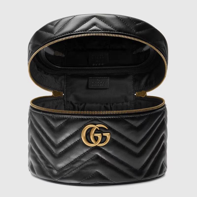 GG Marmont top handle bag, Black 611004